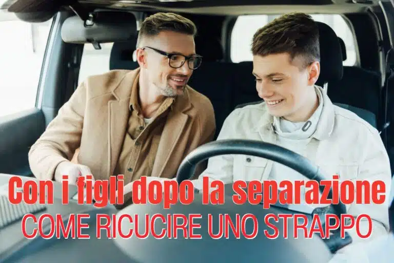 Rapporto con i figli dopo la separazione