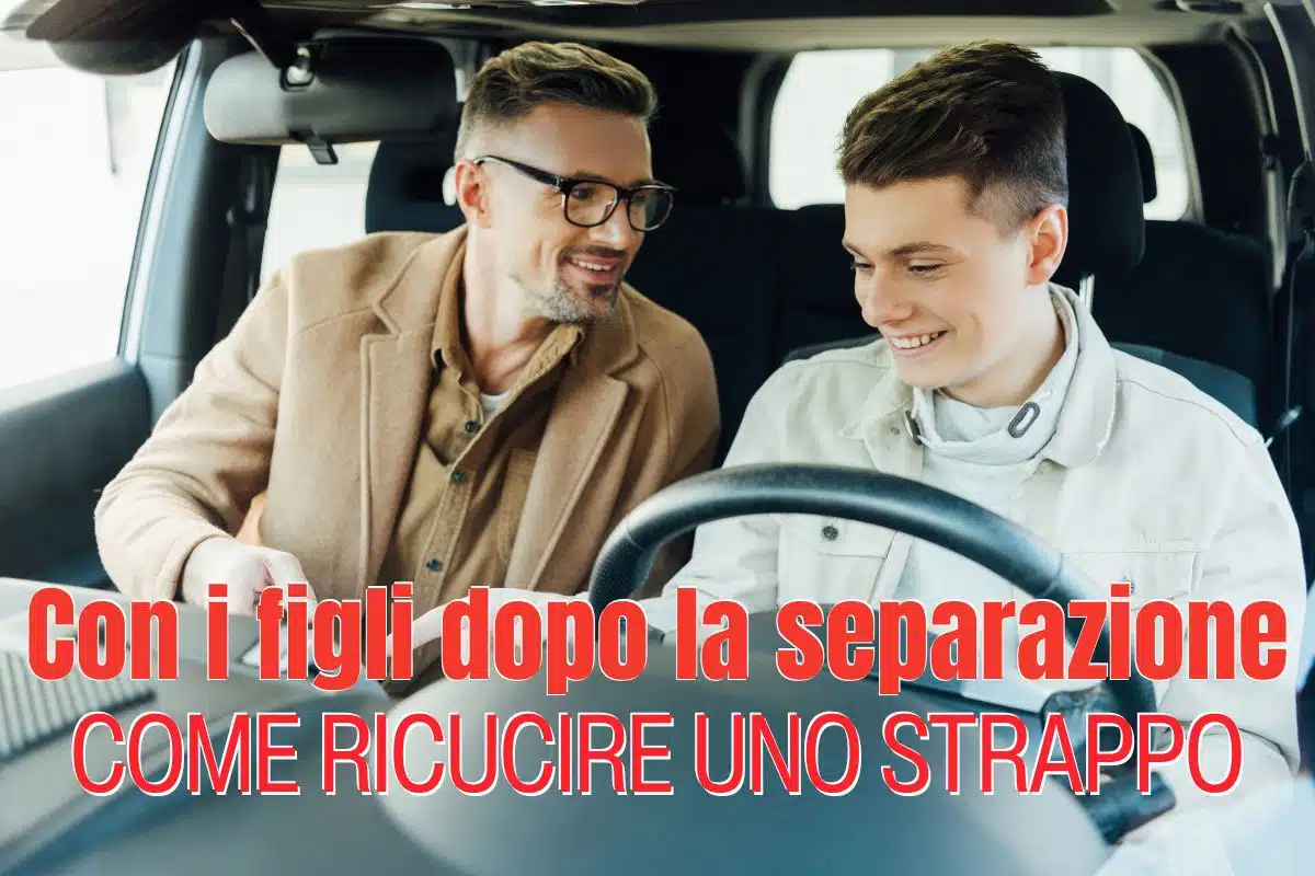 Rapporto con i figli dopo la separazione
